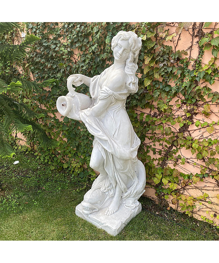imagem do produto Est�tua para jardim Ninfa do Mar 140cm - EML039 Destaque Escultural e Sofisticado