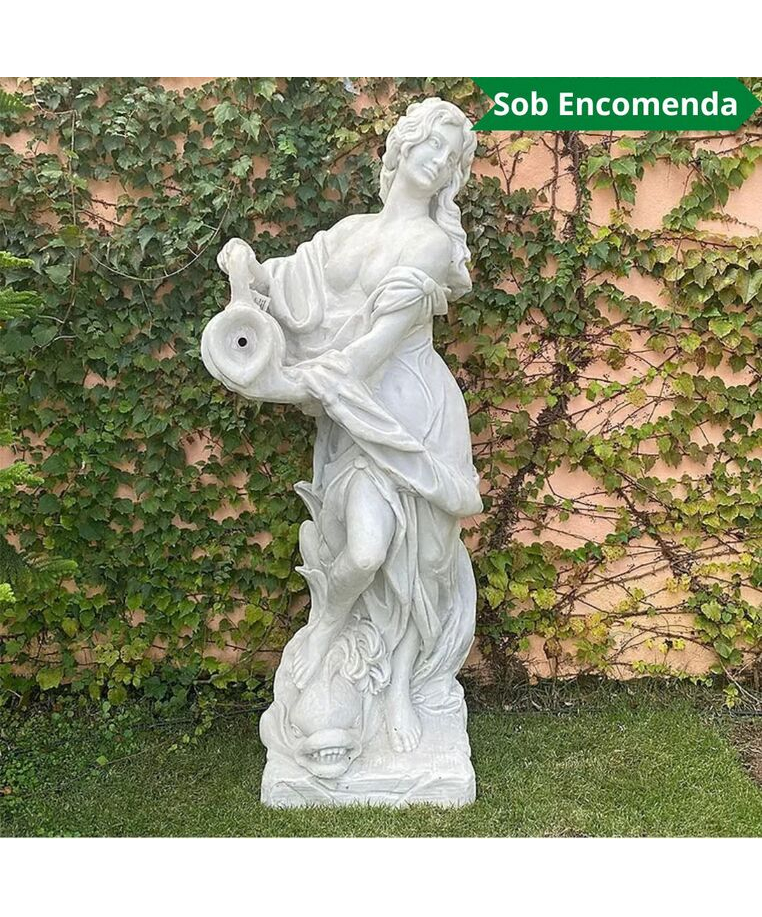 imagem do produto Est�tua para jardim Ninfa do Mar 140cm - EML039 Destaque Escultural e Sofisticado