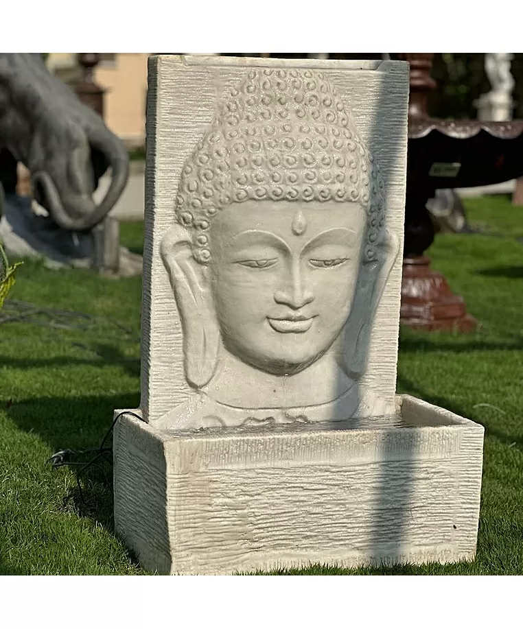 imagem de Fonte a Face do Buda 100cm - FML159 Serenidade e Sofisticação para Jardins