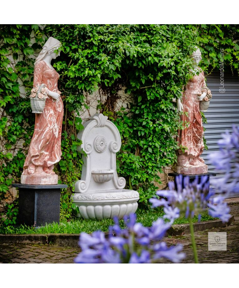 imagem do produto Fonte Amalfi M�rmore Branco 130cm - FMP370 Estilo Cl�ssico e Refinado