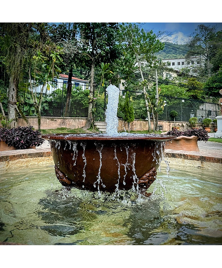 imagem do produto Fonte Baci�o Moderno em Ferro Fundido 45cm - FF155 Design Contempor�neo para Jardins