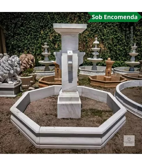 imagem de Fonte Belle Provençal 240cm com Lago - FMP395 Elegância Clássica para Jardins