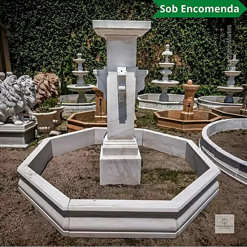 imagem de Fonte Belle Provençal 240cm com Lago - FMP395 Elegância Clássica para Jardins