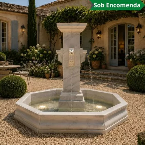 imagem de Fonte Belle Provençal 240cm com Lago - FMP395 Elegância Clássica para Jardins