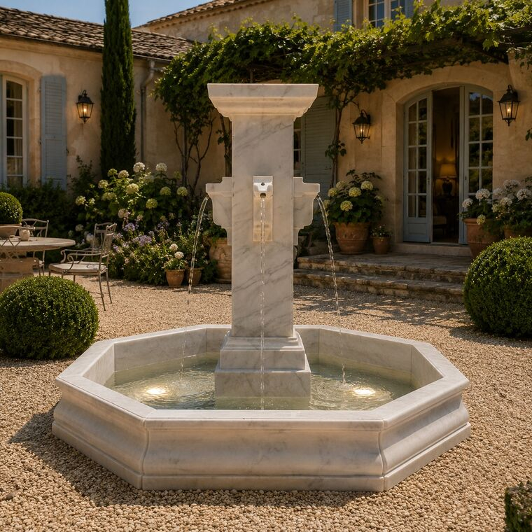 imagem do produto Fonte Belle Proven�al 240cm com Lago - FMP395 Eleg�ncia Cl�ssica para Jardins