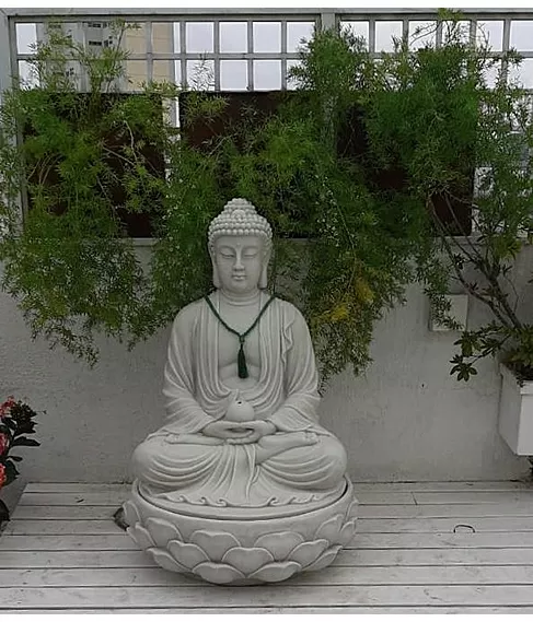 imagem de Fonte Buda Flor de Lotus 90cm - FML092