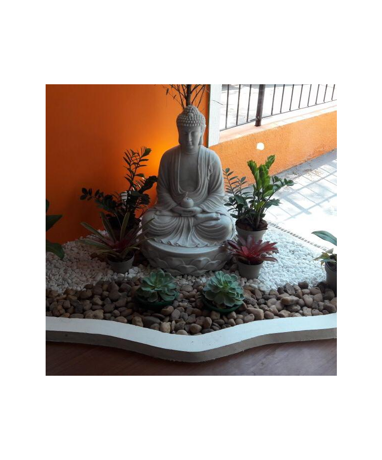 imagem do produto Fonte Buda Flor de L�tus 90cm - FML092 Fonte Decorativa Zen