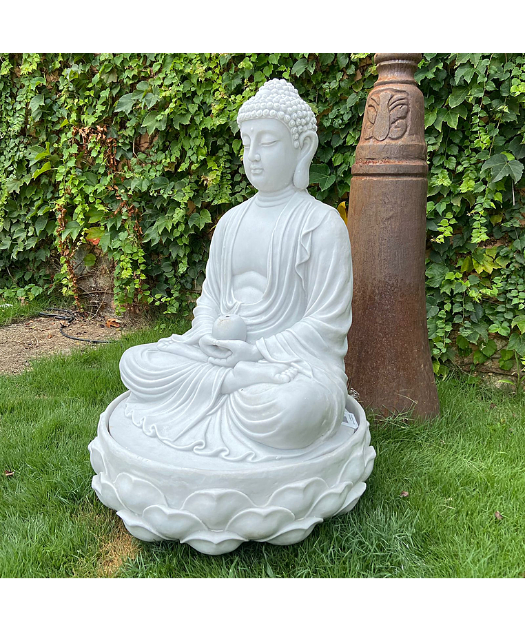 imagem do produto Fonte Buda Flor de L�tus 90cm - FML092 Fonte Decorativa Zen