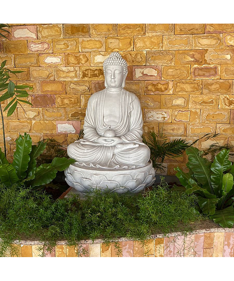 imagem do produto Fonte Buda Flor de L�tus 90cm - FML092 Fonte Decorativa Zen