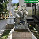 imagem do produto Fonte Casal Apaixonado em Marmore 135cm - FMP152 Escultura Romantica para Jardins de Luxo