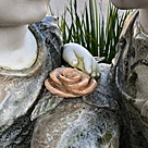 imagem do produto Fonte Casal Apaixonado em Marmore 135cm - FMP152 Escultura Romantica para Jardins de Luxo