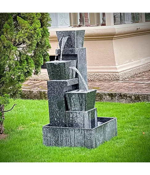 imagem de Fonte Cascata Contemporânea em Granito 125cm - FMP539 Design Sofisticado