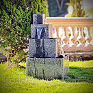 imagem do produto Fonte Cascata Moderna em M�rmore 90cm - FMP357 Eleg�ncia em Granito para Jardins