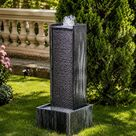 imagem do produto Fonte Cristal em Fluxo Granito 110cm - FMP358 Sofistica��o para Jardins