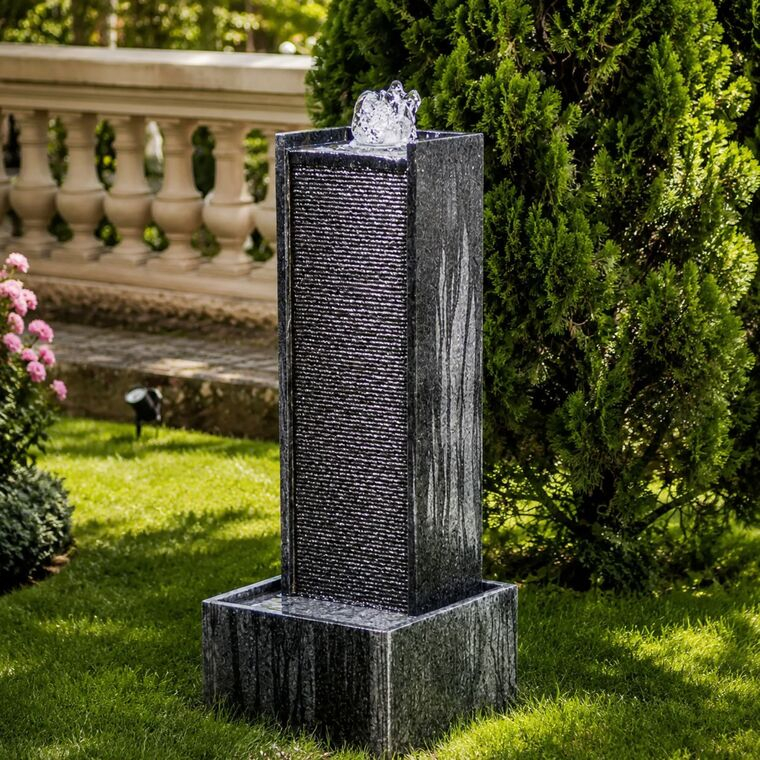 imagem do produto Fonte Cristal em Fluxo Granito 110cm - FMP358 Sofistica��o para Jardins