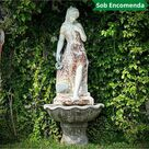 imagem do produto Fonte de �gua Ninfa Belga em marmore  180cm - FMP181 Eleg�ncia e Sofistica��o