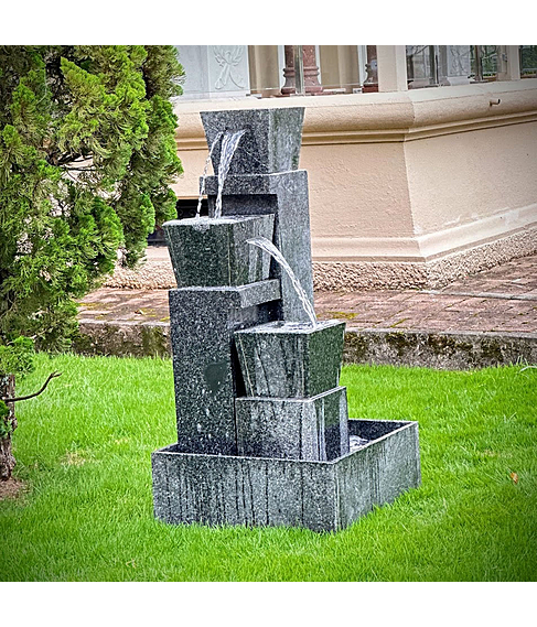 imagem de Fonte de Jardim Cascata Contemporânea em Granito 125cm - FMP539