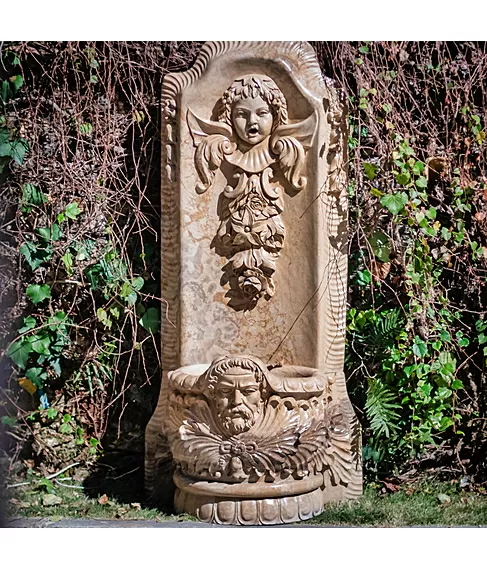 imagem de Fonte de Parede Alessander em Mármore 140cm FMP246 | Sofisticação para Ambientes Verticais