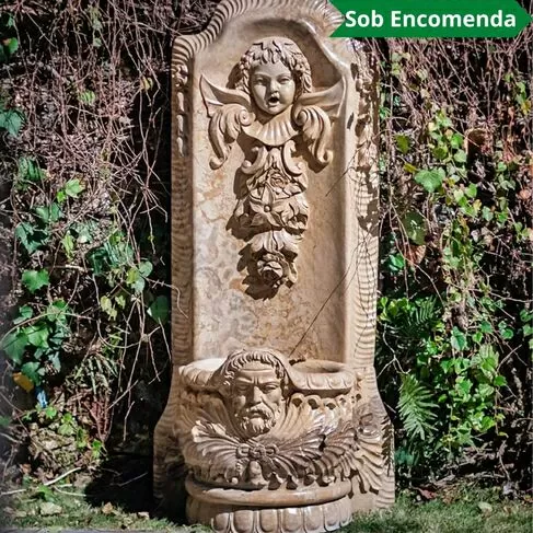 imagem de Fonte de Parede Alessander em Mármore 140cm - FMP246 Sofisticação para Ambientes Verticais