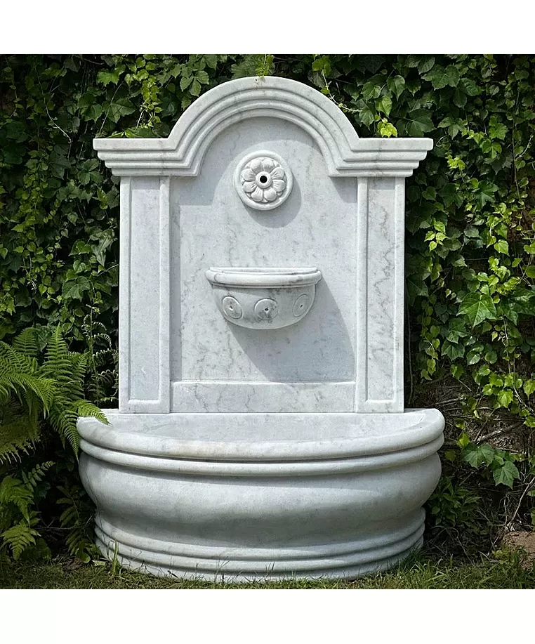 imagem de Fonte de Parede Altomonte em Mármore 130cm - FMP249 | Design Clássico para Jardins
