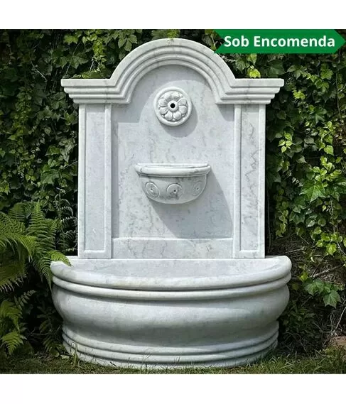 imagem de Fonte de Parede Altomonte em Mármore 130cm - FMP249 Design Clássico para Jardins