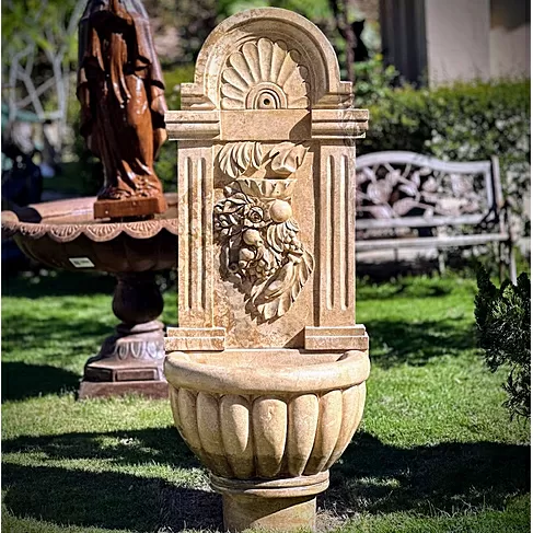 imagem de Fonte de Parede Autunno em Mármore 150cm - FMP247 Elegância Atemporal 