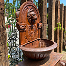 imagem do produto Fonte de Parede Cara de Le�o em Ferro Fundido 120cm - FF160 Pe�a Decorativa para Jardins
