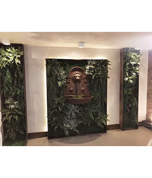 imagem de Fonte de Parede Cara de Leão em Ferro Fundido 95cm - FF014 Destaque no Jardim