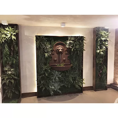 imagem de Fonte de Parede Cara de Leão em Ferro Fundido 95cm - FF014 Destaque no Jardim