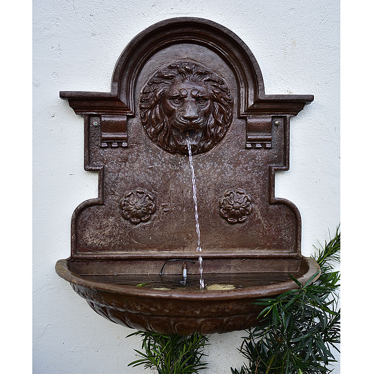 imagem do produto Fonte de Parede Cara de Le�o em Ferro Fundido 95cm - FF014 Destaque no Jardim