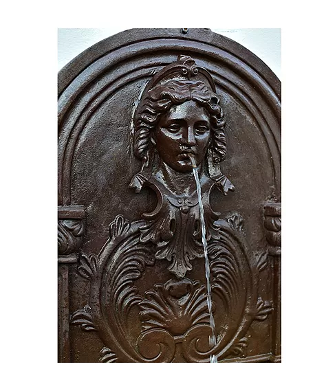 imagem de Fonte de Parede Face de Princesa em Ferro Fundido 120cm - FF160B Design Clássico