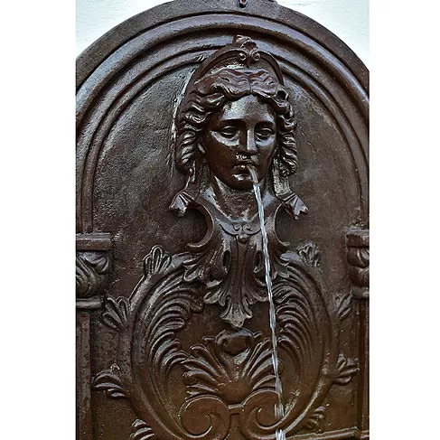 imagem de Fonte de Parede Face de Princesa em Ferro Fundido 120cm - FF160B Design Clássico
