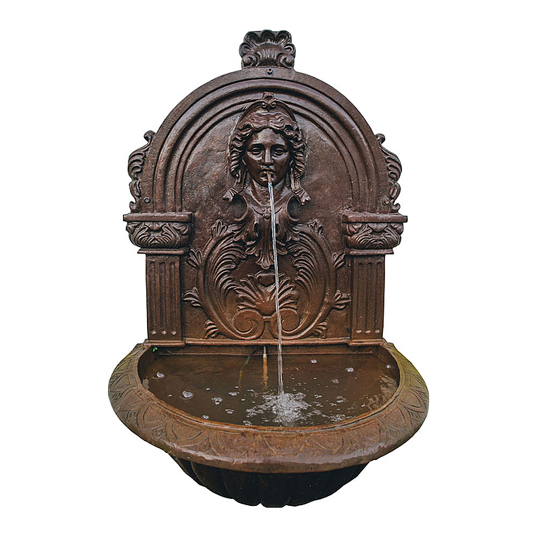 imagem do produto Fonte de Parede Face de Princesa em Ferro Fundido 120cm - FF160B Design Cl�ssico