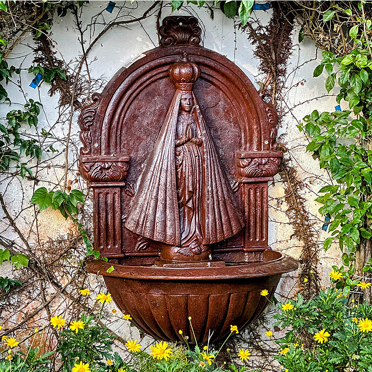 imagem do produto Fonte de Parede N.S de Aparecida em Ferro Fundido 120cm - FF202 Arte R�stica