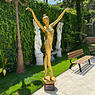 imagem do produto Fonte em Bronze Bailarina 210cm - FBZ214 Destaque Escultural para Paisagismo