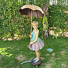 imagem do produto Fonte em Bronze Menina com Sombrinha 168cm - FBZ206 Design Escultural de Luxo 