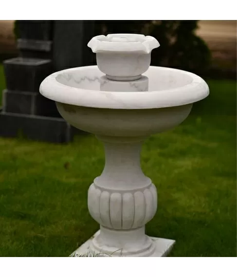 imagem de Fonte Essencia em Mármore 100cm - FMP407  Sofisticação Compacta para Jardins