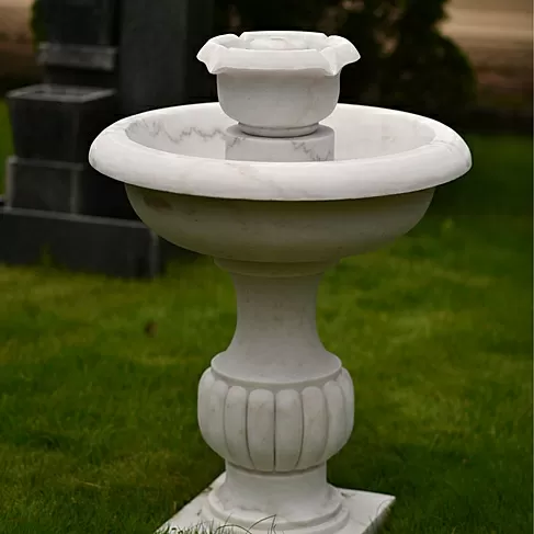 imagem de Fonte Essencia em Mármore 100cm - FMP407  Sofisticação Compacta para Jardins