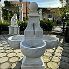 imagem do produto Fonte Estilo Franc�s em M�rmore 153cm - FMP205 Eleg�ncia Cl�ssica para Jardins