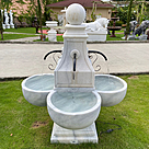 imagem do produto Fonte Estilo Franc�s em M�rmore 153cm - FMP205 Eleg�ncia Cl�ssica para Jardins