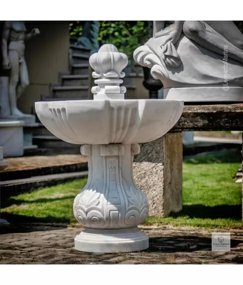 imagem de Fonte Lazio Mármore Branco 120cm - FMP398