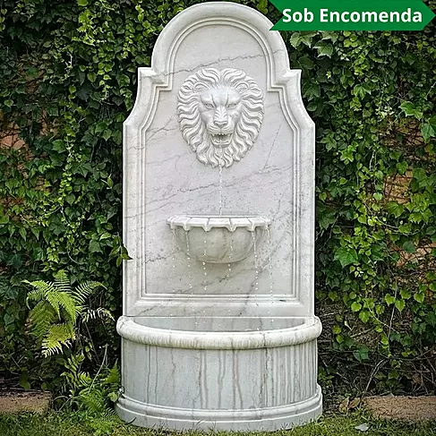 imagem de Fonte Lyon Mármore Branco 180cm - FMP371 Elegância e Sofisticação
