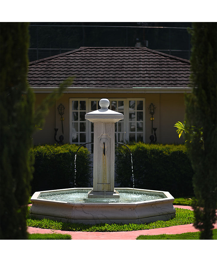 imagem do produto Fonte Moderna para Lago G 243cm em M�rmore - FMP168  Eleg�ncia Monumental para Paisagismo