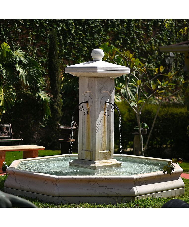 imagem do produto Fonte Moderna para Lago G 243cm em M�rmore - FMP168  Eleg�ncia Monumental para Paisagismo