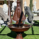 imagem do produto Fonte N.S Aparecida em Ferro Fundido 150cm - FF232 Arte Sacra para Jardins Sofisticados