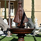 imagem do produto Fonte N.S Aparecida em Ferro Fundido 150cm - FF232 Arte Sacra para Jardins Sofisticados