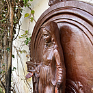 imagem do produto Fonte N.S das Gra�as em Ferro Fundido 120cm - FF215 Arte Sacra para Jardins Sofisticados