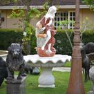 imagem do produto Fonte Ninfa com C�ntaro em M�rmore 190cm - FMP204 Eleg�ncia Cl�ssica para Jardins Luxuosos