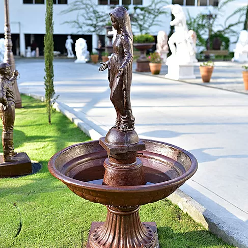 imagem de Fonte Nossa Senhora das Graças em Ferro Fundido 140cm - FF195 Elegância Clássica 