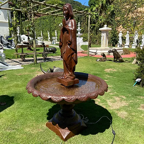 imagem de Fonte Nossa Senhora de Lourdes Ferro Fundido 160cm - FF164 Chafariz de Jardim